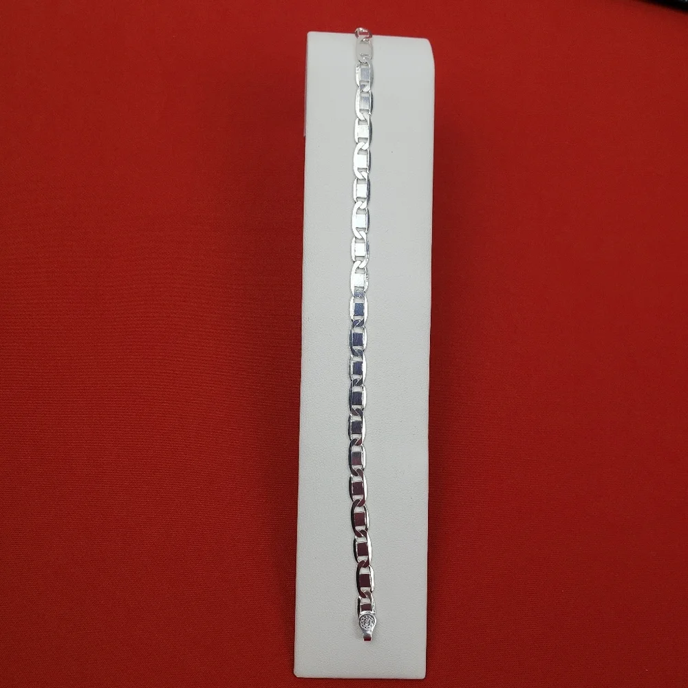 925 real solid‎ sterling silver bracelet for  men